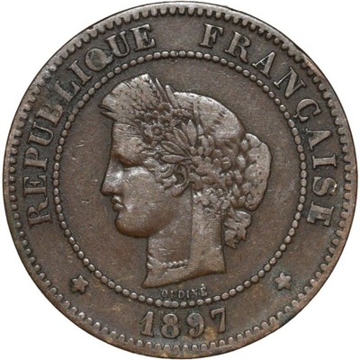 Francja 5 centymów 1897