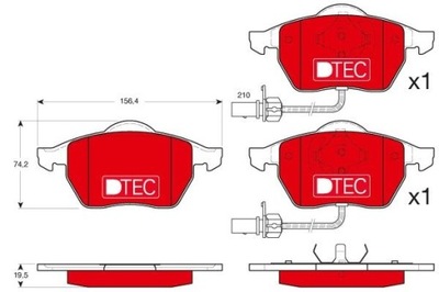 TRW GDB1307DTE ZAPATAS DE FRENADO  