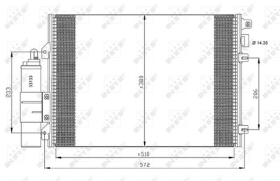 RADUADOR DE ACONDICIONADOR - CONDENSADOR EASY FIT 35771  