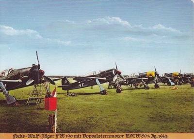 SAMOLOT - FOCKE-WULF-JAGER FW 190 - MYŚLIWIEC
