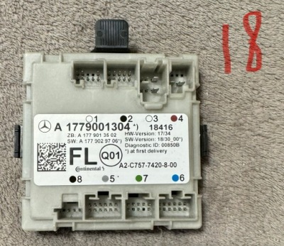 Mercedes w177 1.5cdi модуль дверь перед a1779001304 фото №1