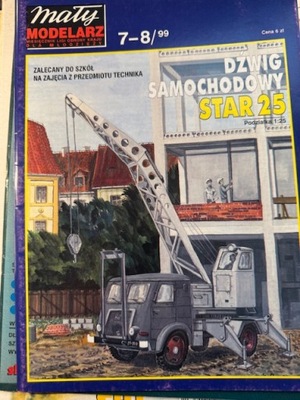 Model kartonowy Dźwig samochodowy STAR 25 MM 7-8/99
