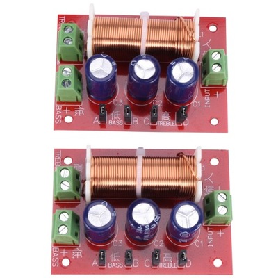 HFES 2 sztuk 400W głośnik Crossover 2 Way regulacj