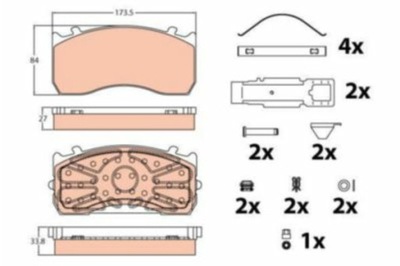 ZAPATAS HAM. MAN P. L 2000/TGL 93-  