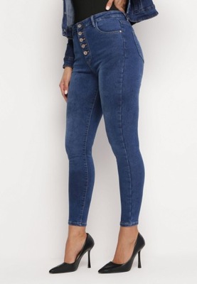 Born2Be Niebieskie Jeansy damskie 36 Skinny