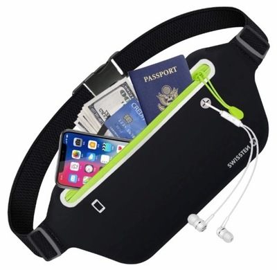 SWISSTEN WAIST BAG BLACK SASZETKA