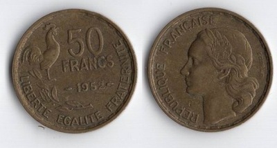 FRANCJA 1952 50 FRANCS