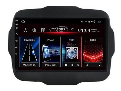 Radio Android FS2-Pro Jeep Renegade 2015+ 2/32 CarPlay Android Auto 8-core