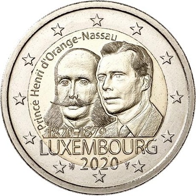 2 euro Luksemburg ur. Księcia Henryka 2020