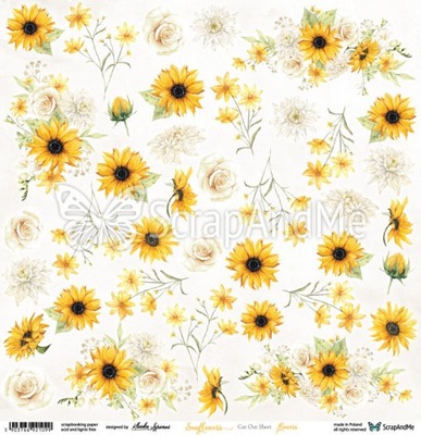 Arkusz z kwiatami Sunflowers
