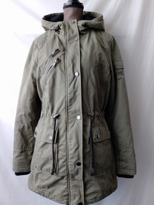 Kurtka parka w militarnym stylu - S