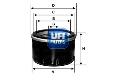 UFI FILTRAS ALYVOS RIO 1.4I 11- 