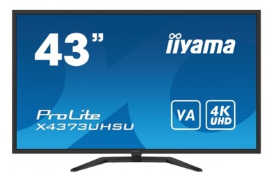 Monitor LCD iiyama X4373UHSU-B1 42,5 " 3840 x 2160 px VA