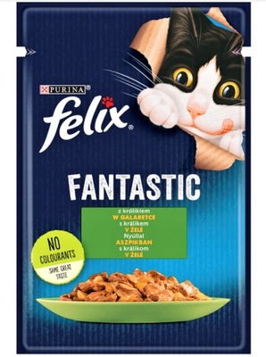 Felix Fantastic Karma dla kotów królik 85g