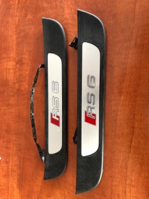 Audi rs6 c7 4g правая молдинг накладка порог задняя org фото №1