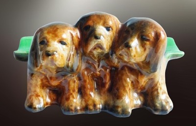 PIES PIESEK PIESKI SPANIELE POPIELNICZKA BESWICK