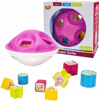 SMILY PLAY Sorter dysk klocki koło 21cm