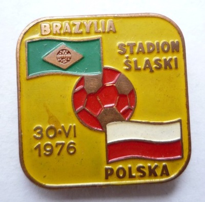 POLSKA - BRAZYLIA 1976 mecz STADION ŚLĄSKI