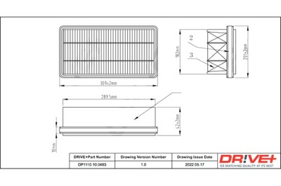 DRIVE+ FILTRO AIRE OPEL 3.2B 91-94 MONTERE Y A  