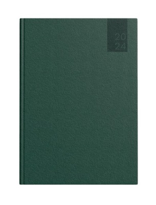 Kalendarz Książkowy 2024 Dzienny A5 Zielony Ciemny