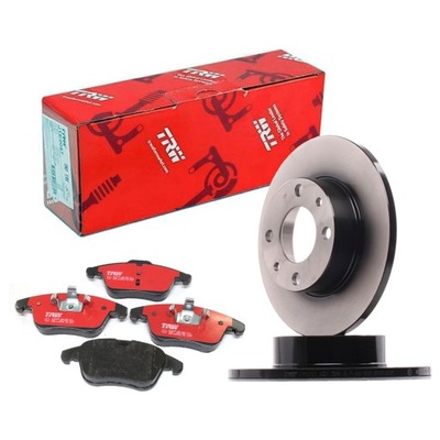TARCZE KLOCKI PRZOD TRW PEUGEOT 207