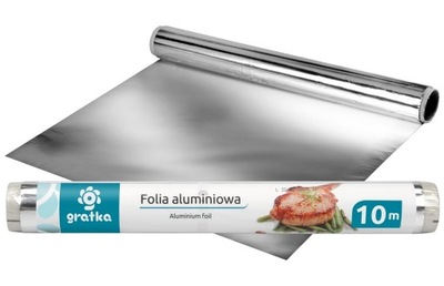 Folia aluminiowa 10 m x 28 cm rolka Gratka