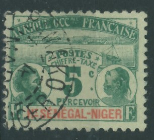 Kolonie fr. Senegal - Niger 5 cent. - Chiffre Taxe