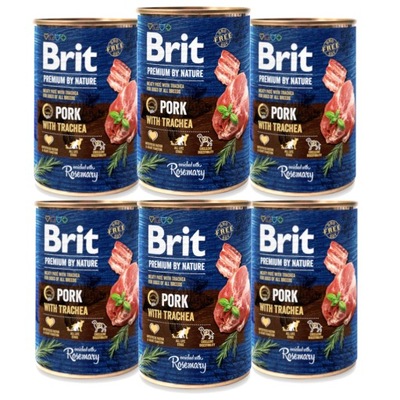 BRIT Premium by nature Pork Trachea 6x400g