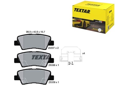 ZAPATAS DE FRENADO PARTE TRASERA HYUNDAI ACCENT V BAYON CRETA ELANTRA VI GETZ I10  