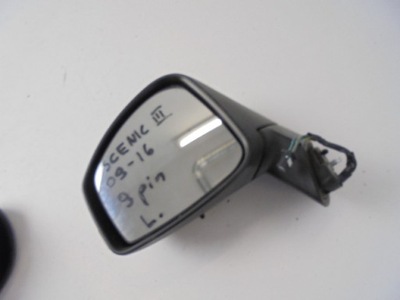 Дзеркало ліва renault scenic iii 09-16 9 pin фото №1