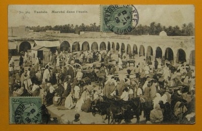 200988, Tunezja, targ, obieg 1908