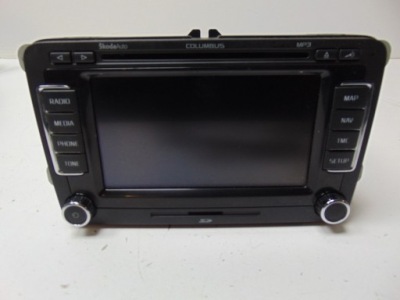 Радио заводской skoda octavia ii lift 3t0035680a фото №1
