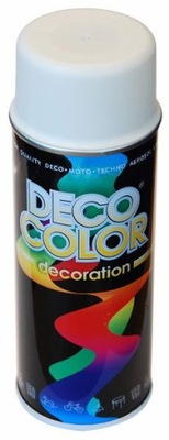 Lakier w sprayu Biały Matowy 400 ml Deco Color