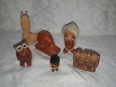 Figurki drewniane