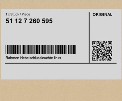 Рама заднего свет противотуманный. левая mini cabrio r57 lci r56 lci roadster фото №1