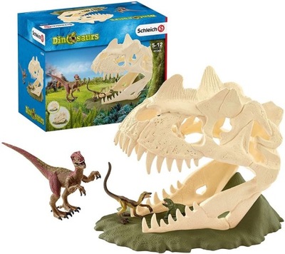 Schleich 42348 Czaszka Dinozaura z Velociraptorem