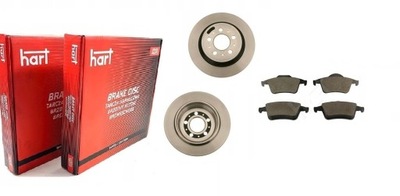 DISCOS ZAPATAS PARTE TRASERA VOLVO S60 I S80 V70 II  