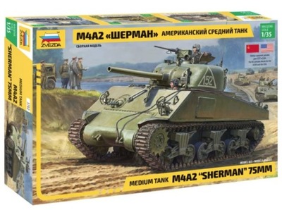Zvezda 3702 1/35 M4A2 "Sherman" 75mm