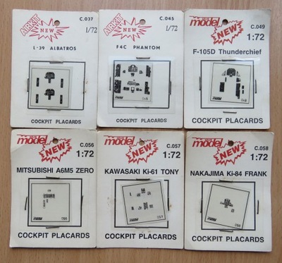 Plus Model Tabliczki kokpitowe (Set 2) 1/72