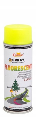 FLUOR FLUORESCENCYJNY ŻÓŁTY LAKIER FARBA SPRAY