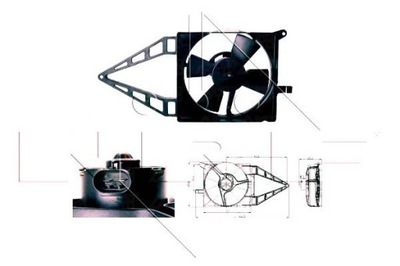 Nrf вентилятор радіатора opel corsa b tigra nrf фото №1