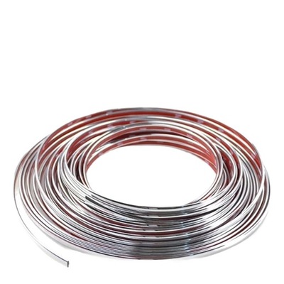 Лента молдинг хром приборная панель detailing 20mm x 8m фото №1