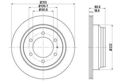 SENSOR POSICIÓN DE EJE CIGÜEÑAL 6PU 009 HELLA 6PU 009 168-751  