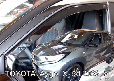 DEFLECTORES VENTANAS LATERALES TOYOTA AYGO X 5D 2022- HEKO  