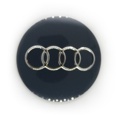 EMBLEMAT LOGO NALEPKA NAKLEJKA AUDI 56 mm GRAFIT