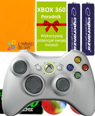 ORYGINALNY Pad BEZPRZEWODOWY xbox 360 BIAŁY 100% ORYGINAŁ GODNY ZASTĘPCA