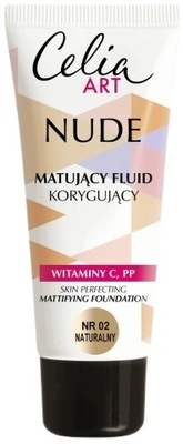 CELIA Matujący fluid korygujący Naturalny Nude 02
