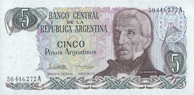 Argentyna - 5 Pesos Argentinos - 1983 - P312 -St.1