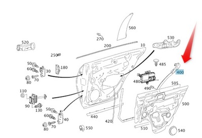 Mercedes-benz оригінальний номер a2197370130 прокладка двері фото №1