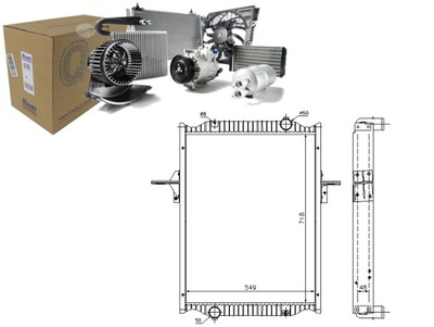NISSENS РАДИАТОР ДВИГАТЕЛЯ